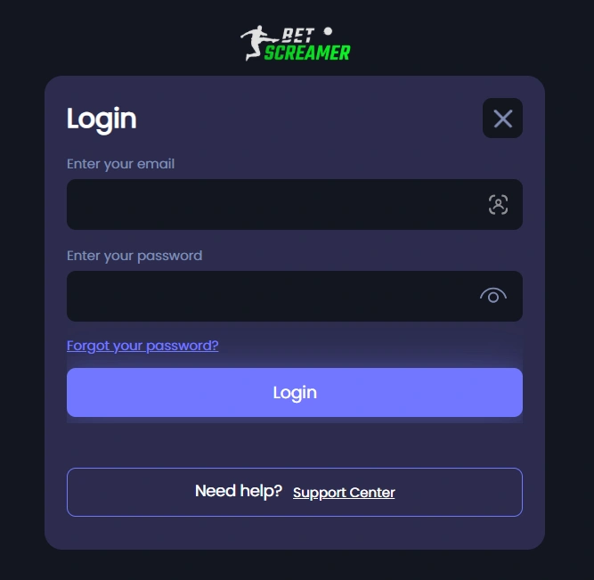 betscreamer login